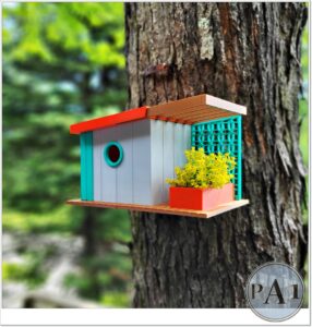 Mid Century Birdhouse V1