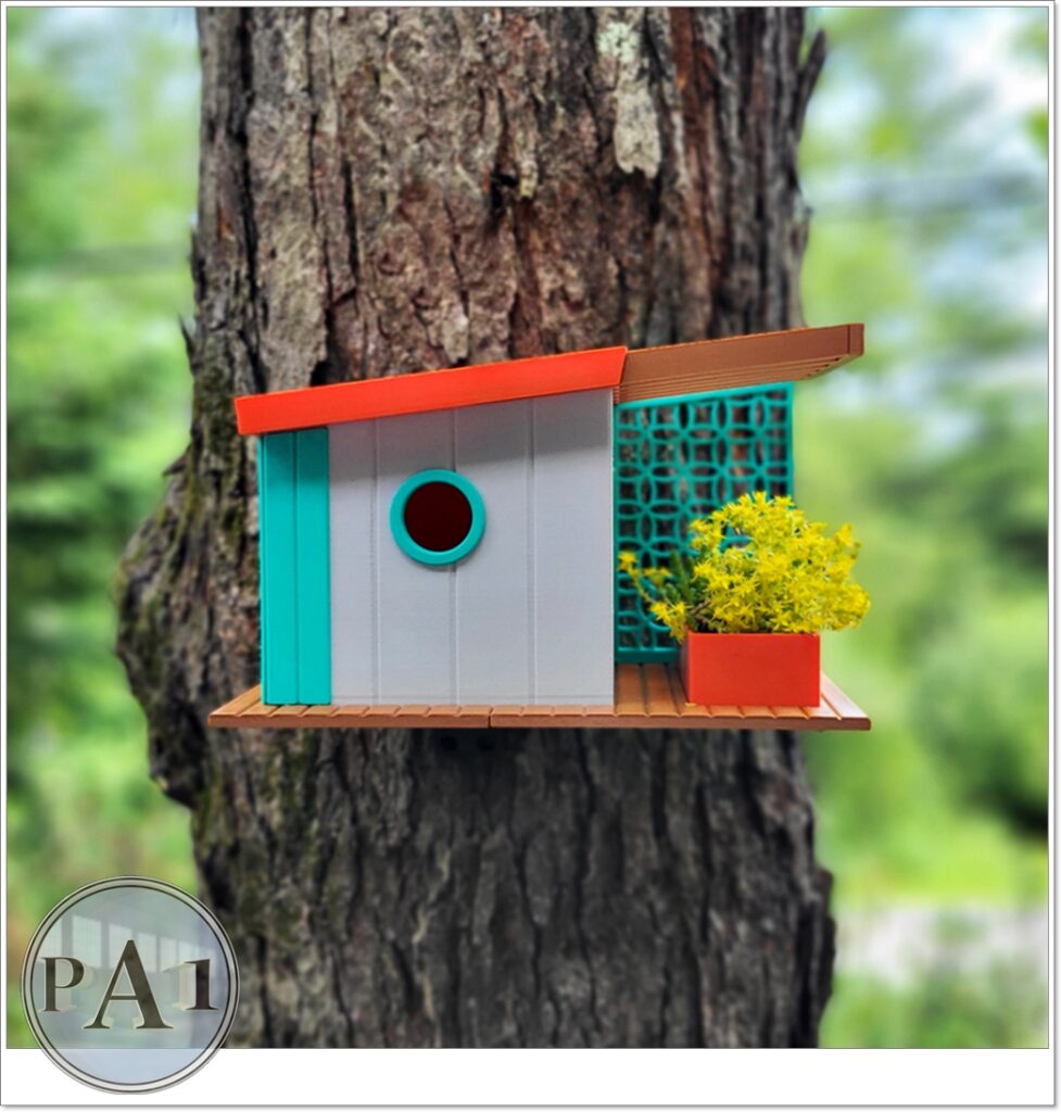 Mid Century Birdhouse V1