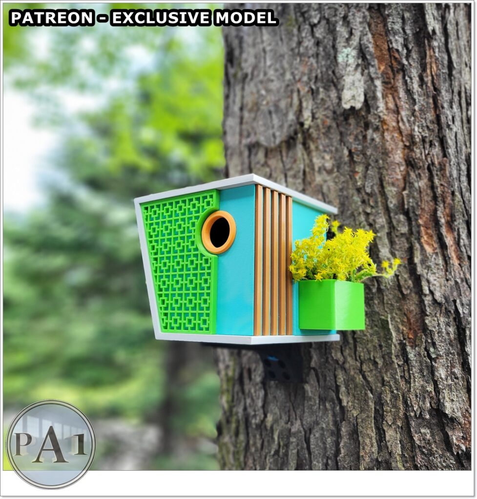 Mid Century Birdhouse V2