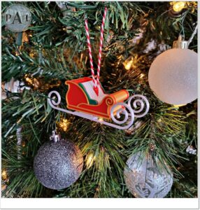 Chrismas Sleigh Ornament