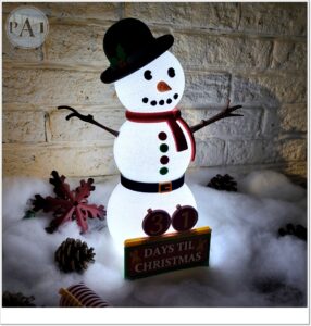 Frostys Christmas countdown light up