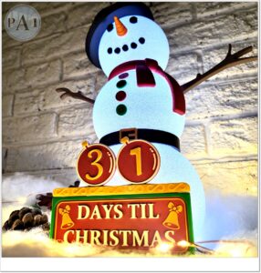 Frostys Christmas countdown light up