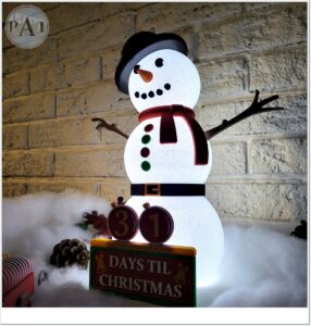 Frostys Christmas countdown light up