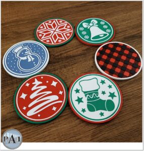 Christmas Coasters Set