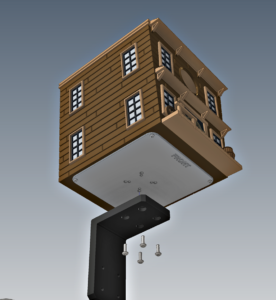 Birdhouse Fence Post Support