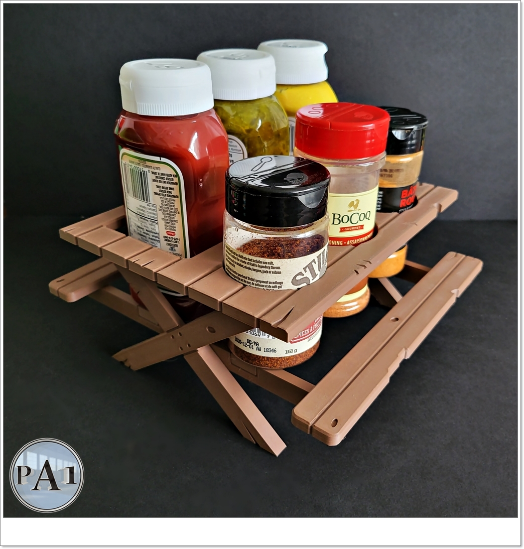 Picnic Table Condiment Holder